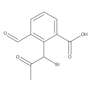 2-(1-Bromo-2-oxopropyl)-3-formylbenzoic acid结构式