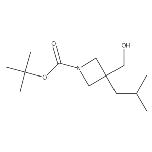Tert-butyl 3-(hydroxymethyl)-3-isobutylazetidine-1-carboxylate Structure