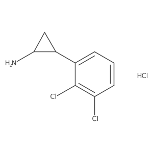 trans-2-(2,3-Dichlorophenyl)cyclopropanamine hydrochloride结构式
