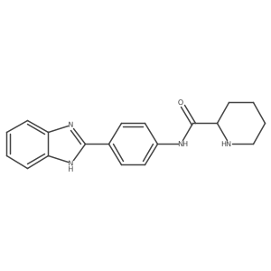 (2R)-N-[4-(1H-1,3-benzodiazol-2-yl)phenyl]piperidine-2-carboxamide Structure