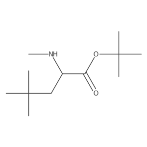 Tert-butyl 4,4-dimethyl-2-(methylamino)pentanoate结构式