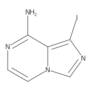 1-Iodoimidazo[1,5-A]pyrazin-8-amine结构式