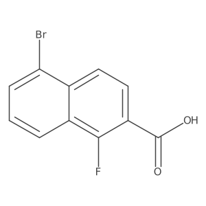 5-Bromo-1-fluoronaphthalene-2-carboxylicacid Structure
