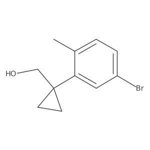[1-(5-Bromo-2-methylphenyl)cyclopropyl]methanol结构式