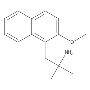 1-(2-Methoxynaphthalen-1-yl)-2-methylpropan-2-amine Structure