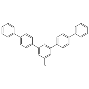 2,4-Di([1,1'-biphenyl]-4-yl)-6-bromo-1,3,5-triazine Structure