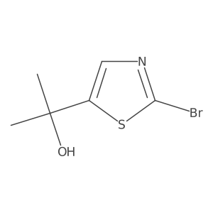 2-(2-Bromo-1,3-thiazol-5-yl)propan-2-ol结构式