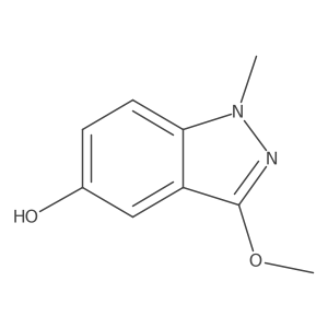 3-Methoxy-1-methyl-1H-indazol-5-ol结构式