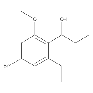 1-(4-Bromo-2-ethyl-6-methoxyphenyl)propan-1-ol结构式