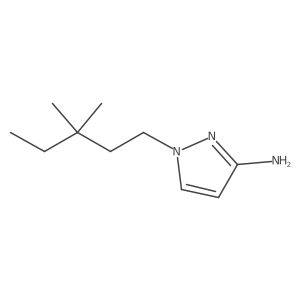 1-(3,3-dimethylpentyl)-1H-pyrazol-3-amine结构式