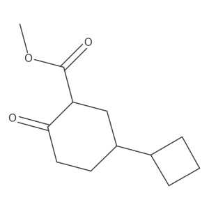 Methyl 5-cyclobutyl-2-oxocyclohexane-1-carboxylate结构式