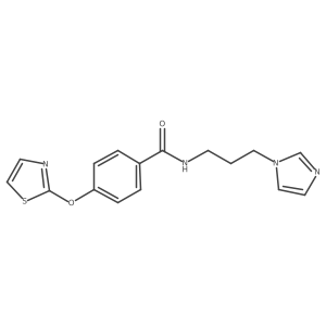 N-(3-(1H-imidazol-1-yl)propyl)-4-(thiazol-2-yloxy)benzamide Structure