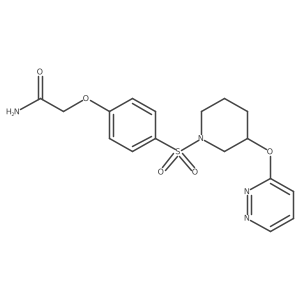 2-(4-((3-(Pyridazin-3-yloxy)piperidin-1-yl)sulfonyl)phenoxy)acetamide Structure