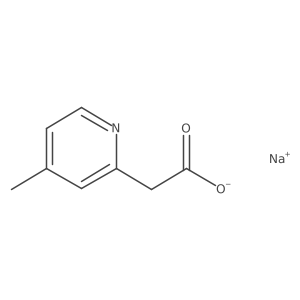 Sodium 2-(4-methylpyridin-2-yl)acetate Structure
