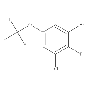 1-Bromo-3-chloro-2-fluoro-5-(trifluoromethoxy)benzene结构式