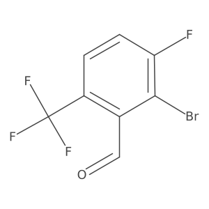 2-Bromo-3-fluoro-6-(trifluoromethyl)benzaldehyde Structure