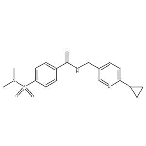 N-[(6-cyclopropylpyridin-3-yl)methyl]-4-(dimethylsulfamoyl)benzamide结构式