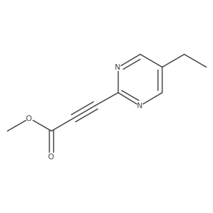 Methyl 3-(5-ethylpyrimidin-2-yl)prop-2-ynoate结构式