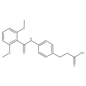 3-(4-(2,6-Dimethoxybenzamido)phenyl)propanoic acid Structure