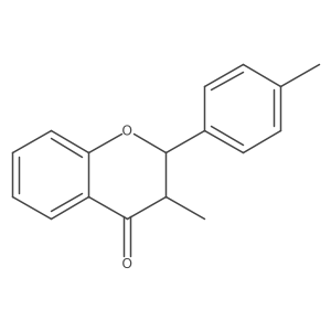 (2S,3R)-3-methyl-2-(p-tolyl)chroman-4-one结构式