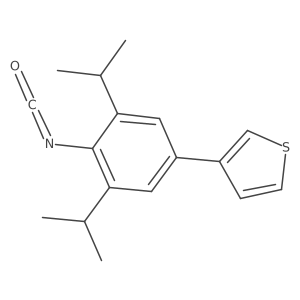 3-[4-Isocyanato-3,5-bis(1-methylethyl)phenyl]thiophene Structure