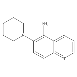 6-(Piperidin-1-yl)quinolin-5-amine结构式
