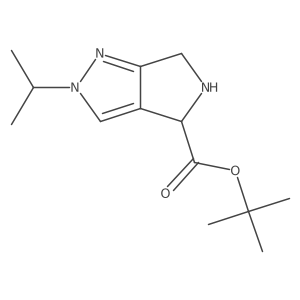 tert-butyl 2-(propan-2-yl)-2H,4H,5H,6H-pyrrolo[3,4-c]pyrazole-4-carboxylate Structure