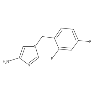 1-[(2,4-difluorophenyl)methyl]-1H-imidazol-4-amine Structure