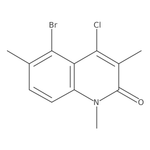 5-Bromo-4-chloro-1,3,6-trimethyl-1,2-dihydroquinolin-2-one Structure