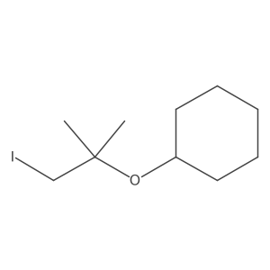 [(1-Iodo-2-methylpropan-2-yl)oxy]cyclohexane结构式