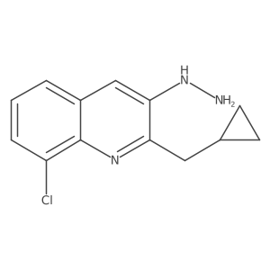 8-Chloro-2-(cyclopropylmethyl)-3-hydrazinylquinoline Structure