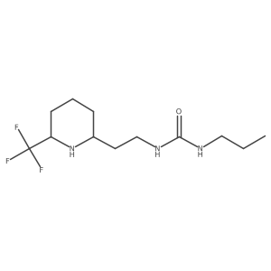 3-Propyl-1-{2-[6-(trifluoromethyl)piperidin-2-yl]ethyl}urea结构式