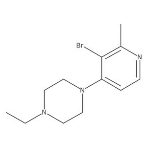 1-(3-Bromo-2-methylpyridin-4-yl)-4-ethylpiperazine结构式