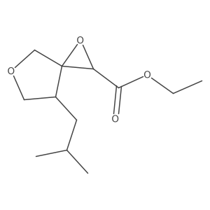 Ethyl 7-(2-methylpropyl)-1,5-dioxaspiro[2.4]heptane-2-carboxylate Structure