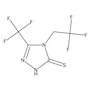4-(2,2,2-trifluoroethyl)-5-(trifluoromethyl)-4H-1,2,4-triazole-3-thiol Structure