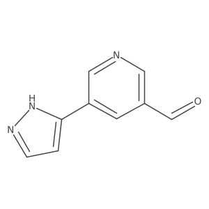 5-(1H-Pyrazol-3-yl)nicotinaldehyde Structure