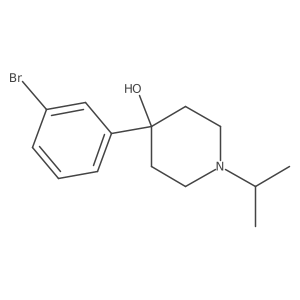 4-(3-Bromophenyl)-1-(propan-2-yl)piperidin-4-ol Structure