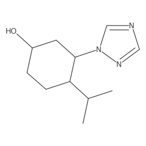 4-(propan-2-yl)-3-(1H-1,2,4-triazol-1-yl)cyclohexan-1-ol结构式