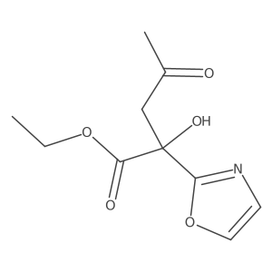 Ethyl 2-hydroxy-2-(1,3-oxazol-2-yl)-4-oxopentanoate Structure