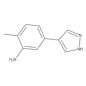 2-methyl-5-(1H-pyrazol-4-yl)aniline结构式
