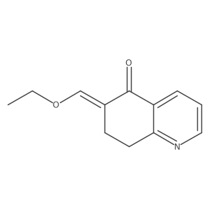 6-(Ethoxymethylidene)-5,6,7,8-tetrahydroquinolin-5-one结构式