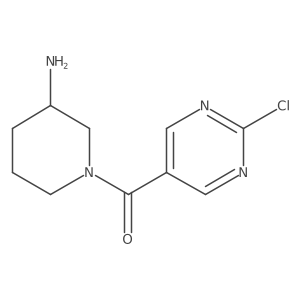 1-(2-Chloropyrimidine-5-carbonyl)piperidin-3-amine Structure