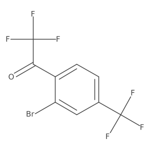 1-[2-Bromo-4-(trifluoromethyl)phenyl]-2,2,2-trifluoroethanone结构式