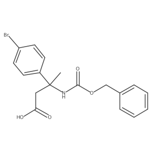 3-{[(Benzyloxy)carbonyl]amino}-3-(4-bromophenyl)butanoic acid结构式