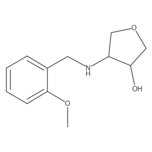 (3S,4R)-4-((2-Methoxybenzyl)amino)tetrahydrofuran-3-ol结构式