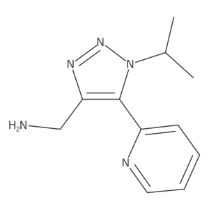 [1-(propan-2-yl)-5-(pyridin-2-yl)-1H-1,2,3-triazol-4-yl]methanamine Structure