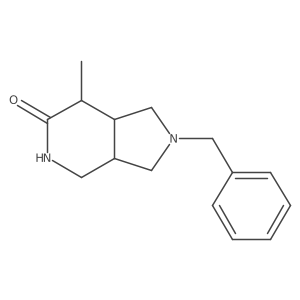 2-Benzyl-7-methylhexahydro-1H-pyrrolo[3,4-c]pyridin-6(2H)-one Structure