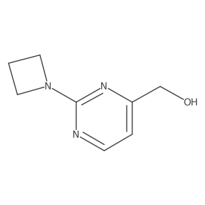[2-(Azetidin-1-yl)pyrimidin-4-yl]methanol Structure