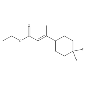 ethyl (2Z)-3-(4,4-difluorocyclohexyl)but-2-enoate结构式