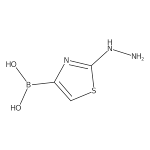 (2-Hydrazinylthiazol-4-yl)boronic acid Structure